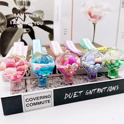 Spot hot air balloon keychain for women's school bags, pendants for children's women, quicksand bottles, small gifts