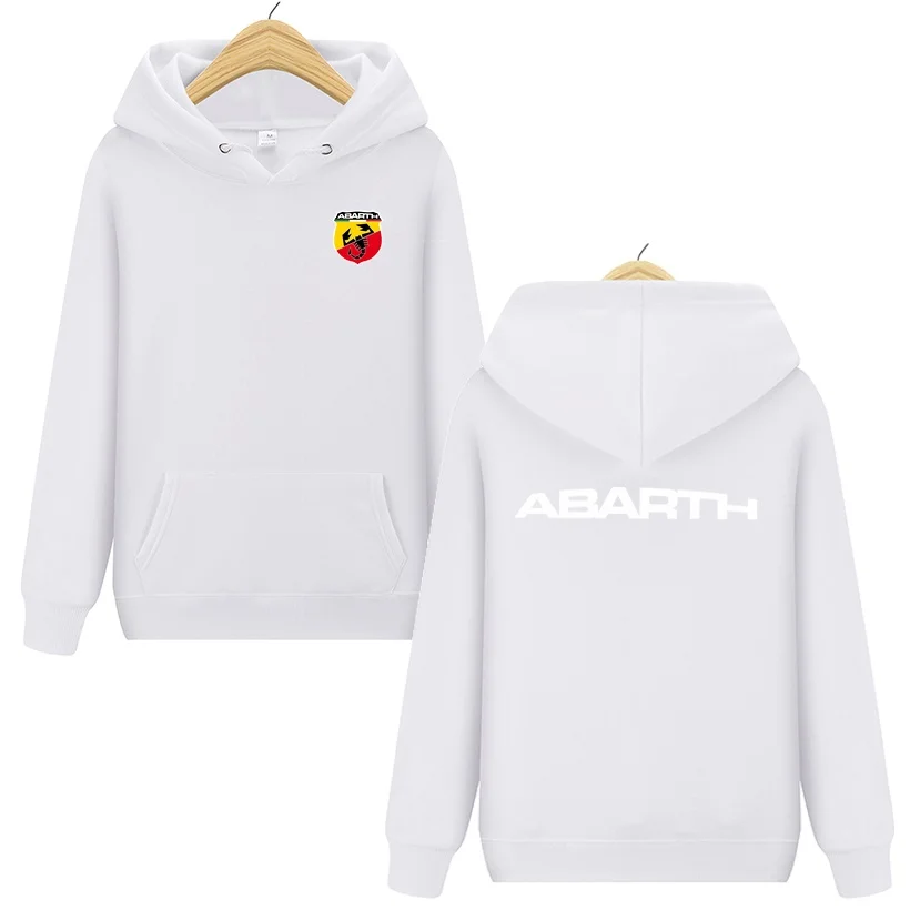 청년 남성용 통기성 풀오버 후드티, Abarth Scorpion 로고, 따뜻한 양모 맨투맨