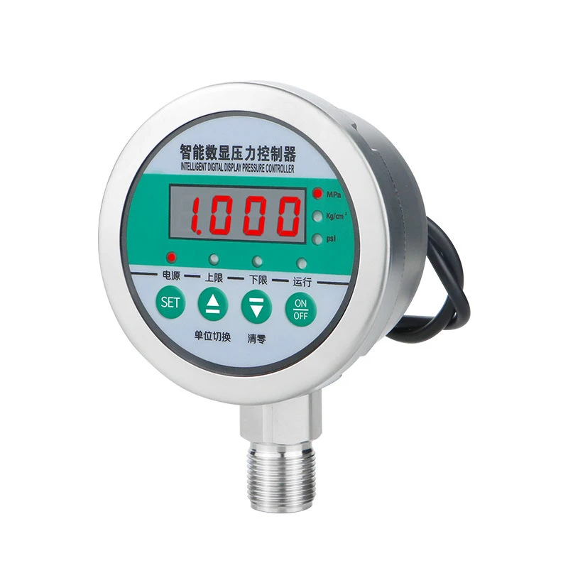 Digital pressure gauge  80mm 24V stainless steel Control on-line and off-line pressure Oil Compressor Pressure Switch