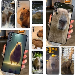 Animal Funny Capybara Case For Samsung Galaxy S23 Ultra S20 FE S21 FE Note 10 20 S8 S9 S10 Plus S22 Ultra Cover
