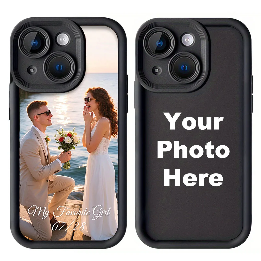 DIY Custom Photo Soft Case For iPhone 17E 18Pro 18 17 16 15 14 13 12 11 Pro Max 16E SE 2020 2022 X XS XR Plus Silicone TPU Cover