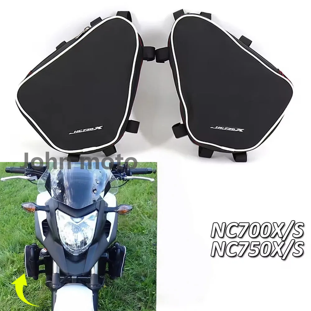 750XS Motorcycle Toolbox Frame Crash Bar Bags Tool Placement Travel Saddle Bag For HONDA NC700X NC700S NC750X NC750S NC700 750XS