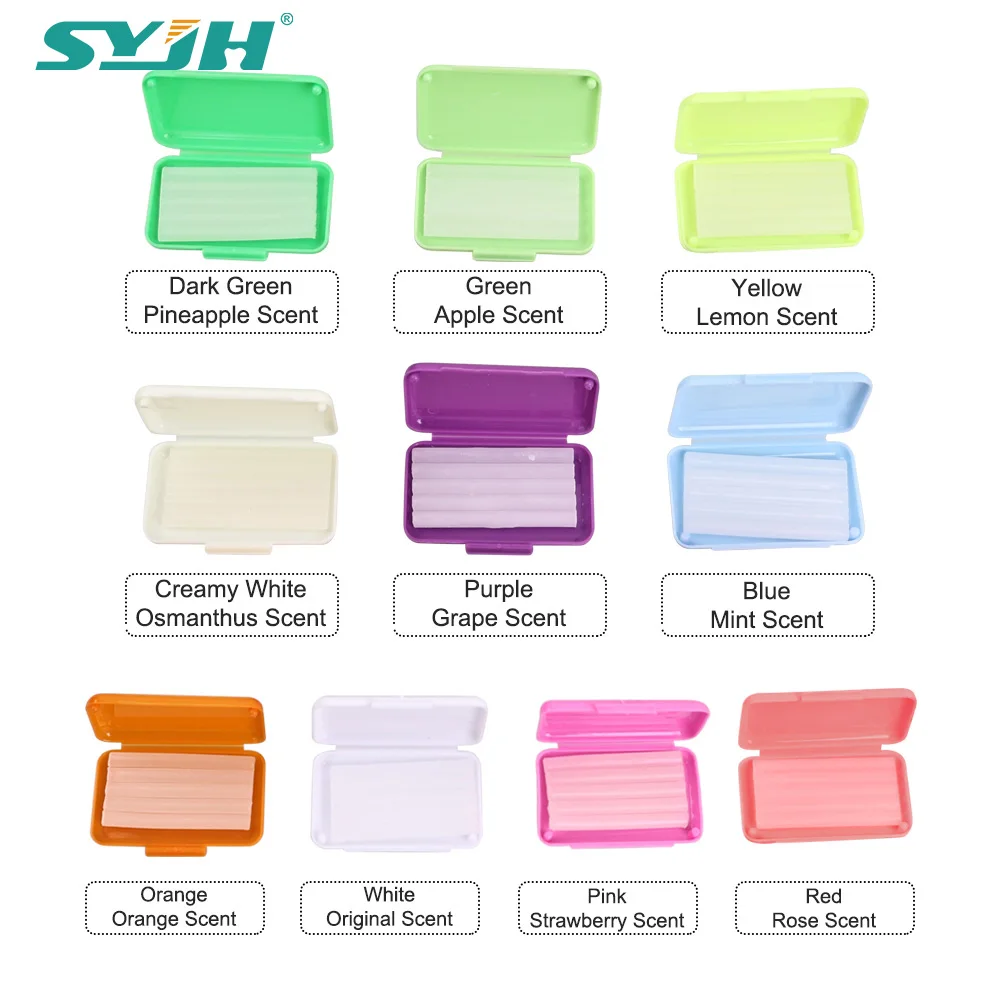 100Box Dental Orthodontic Relief Wax for Bracket Wearers Multiple Safe Scents Prevent Oral Soreness Dental Protective Care Tools