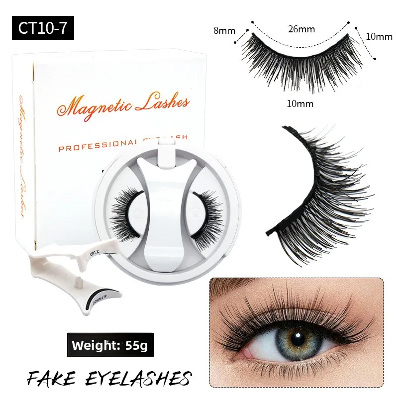 [الرموش الصناعية المغناطيسية الخارقة للطبيعة من شعر المنك المقلدة صندوق متكامل] 2025 رموش صناعية جديدة خالية من الغراء