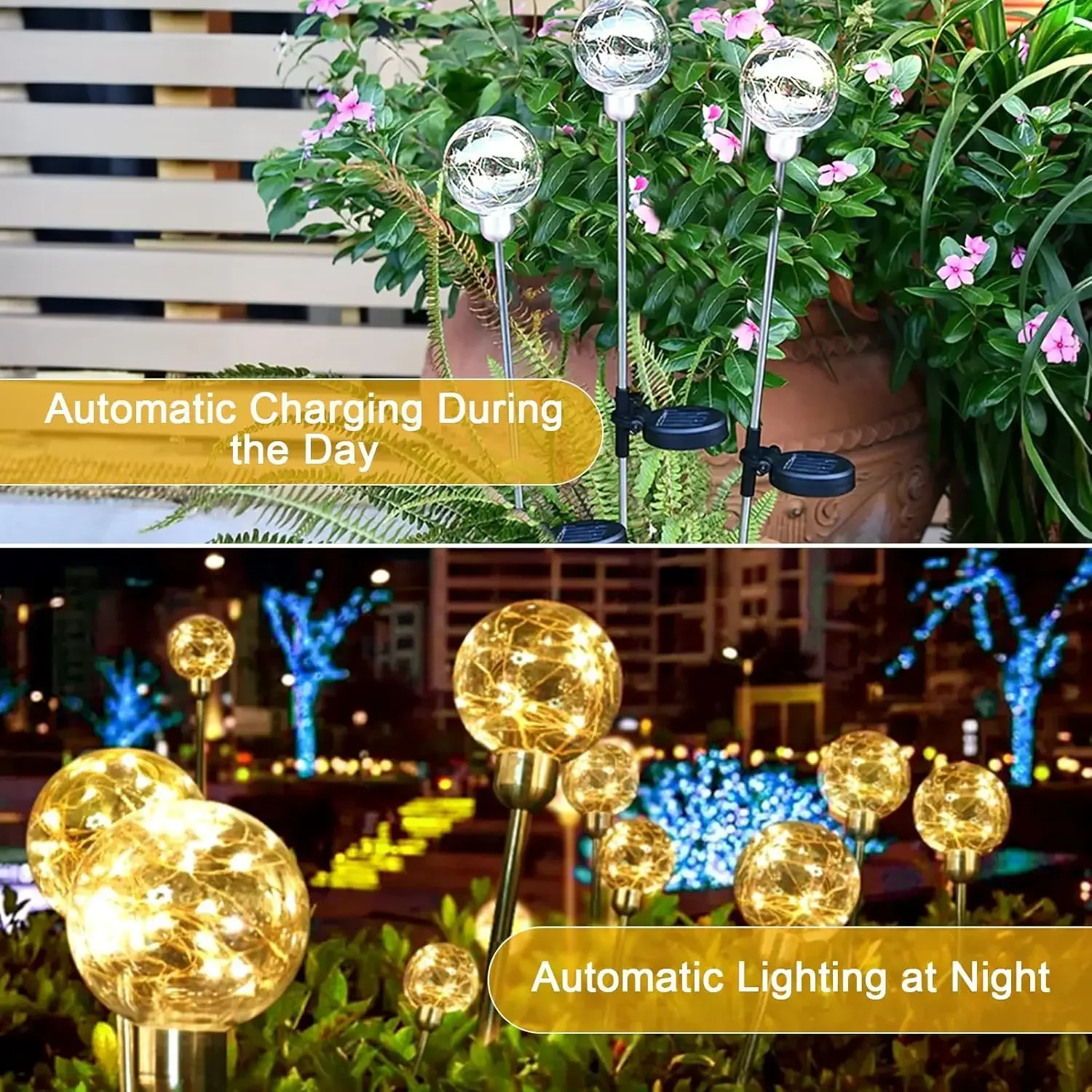 Solar Reed Light Firefly Lawn Light with Copper Wire Floor Lamp Outdoor Courtyard Garden Villa Warm Light Decorated Lanterns