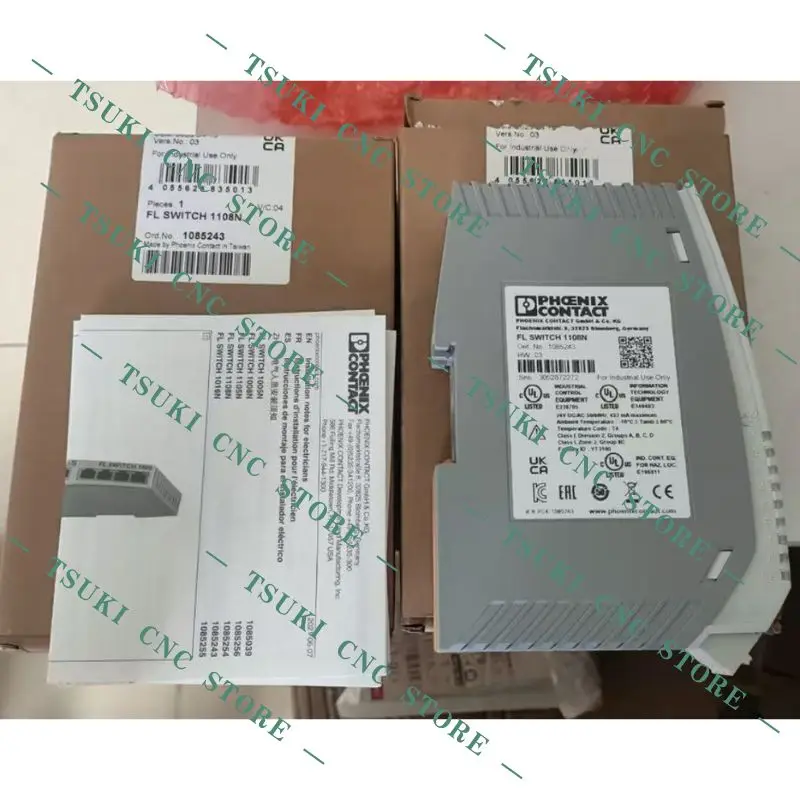 Fast delivery of eight port gigabit switch FL SWITCH 1108N 1085243 brand new
