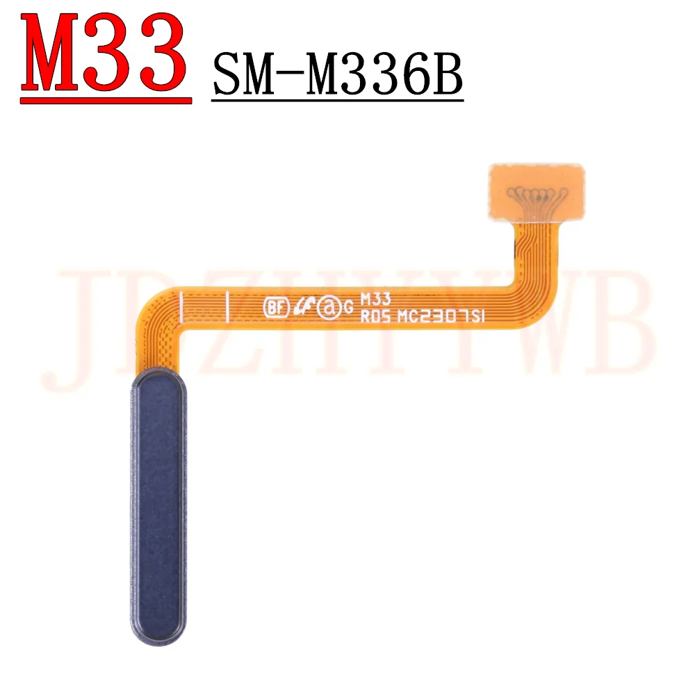 Home Button Menu Return Key With Power Button Fingerprint Sensor Flex Cable For Samsung Galaxy M33 M336B M53 M536B