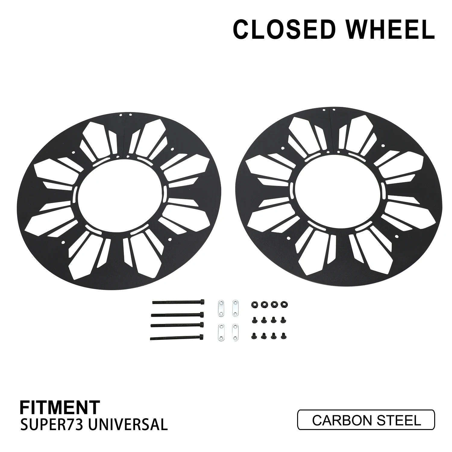 Closed Wheel Enclosed Wheels Carbon Steel For Super73 Super 73 S1 S2 RX Dirt Pit Bike Motorcycle Accessories