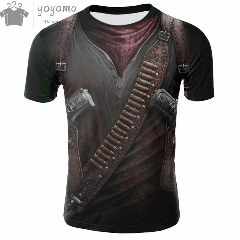 Summer Men's 3d Printed Horror Skeleton Men T-Shirt Stylish Casual Fun Alternative Short Sleeve O Neck Oversized Quick Dry Shirt image 5