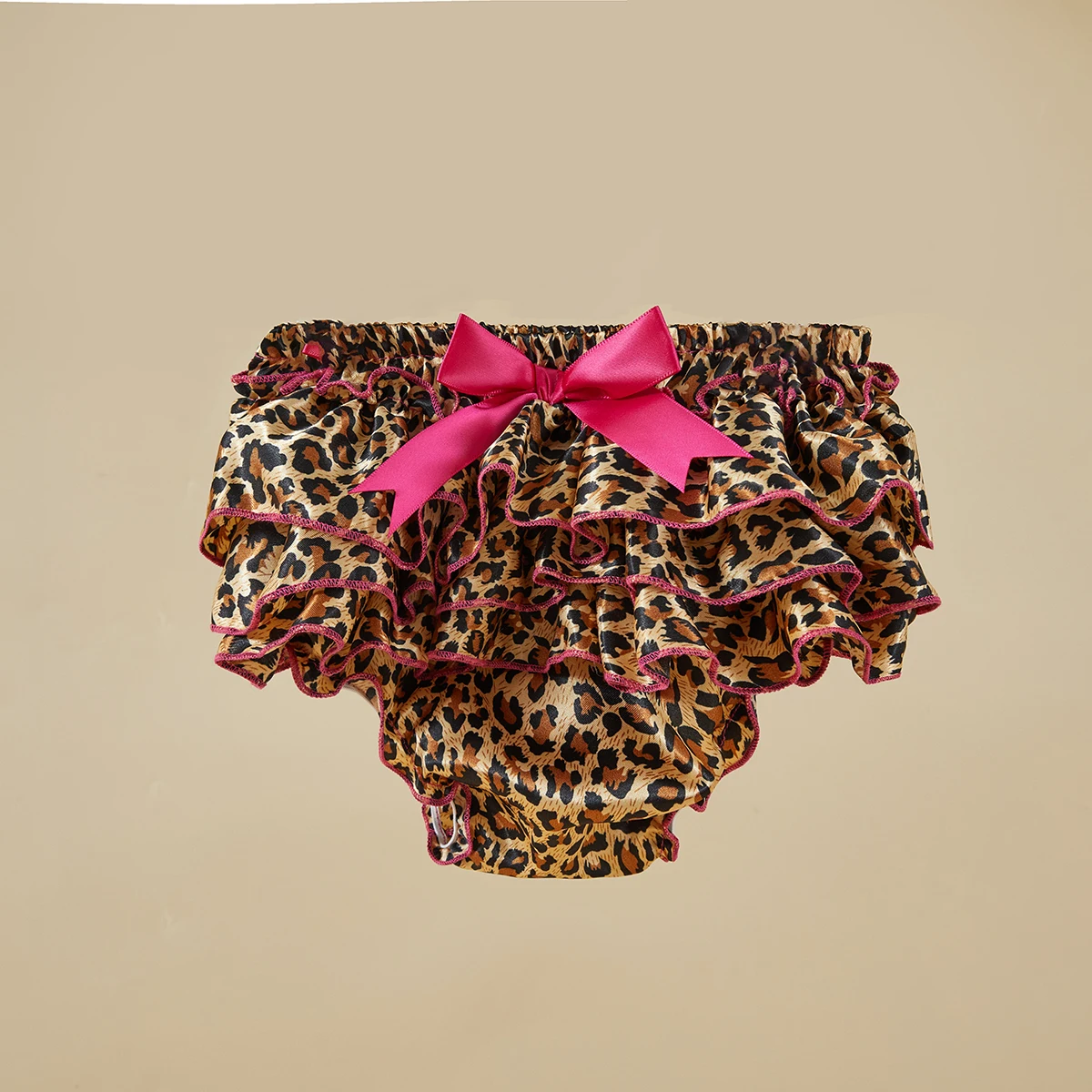 Toddler Ruffle Print Panties Girl's Underwear Babys Briefs Cotton Fabric Bow Diaper Baby Short