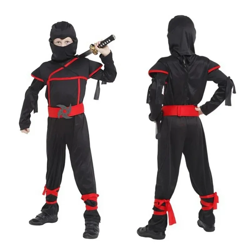 Disfraz de Ninja para niños, disfraces de Carnaval de cumpleaños para niños, vestido de fiesta elegante