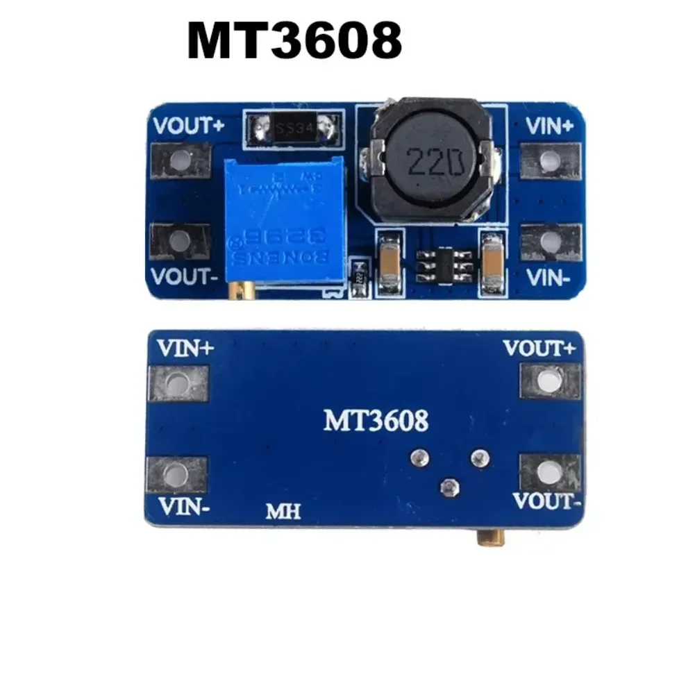 1/2/5/10 PCS MT3608 DC-DC Step Up Converter Booster MAX Output 28V 2A Power Supply Module Boost Step-up Board for Arduino