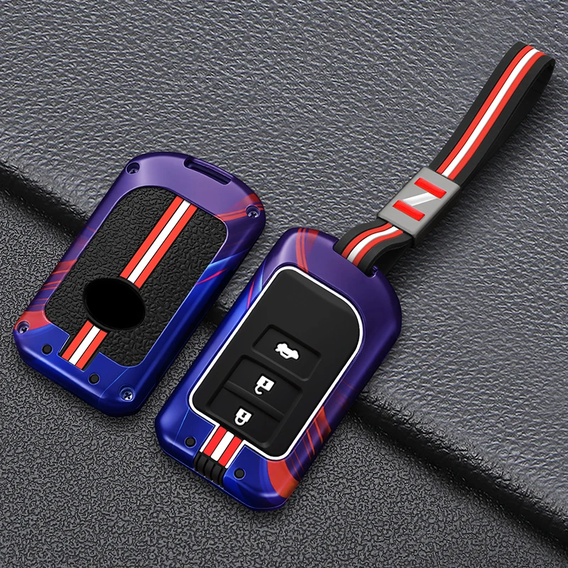 High-quality zinc alloy car key modification shell suitable for Toyota Vios Yaris Vios remote control key cover accessories