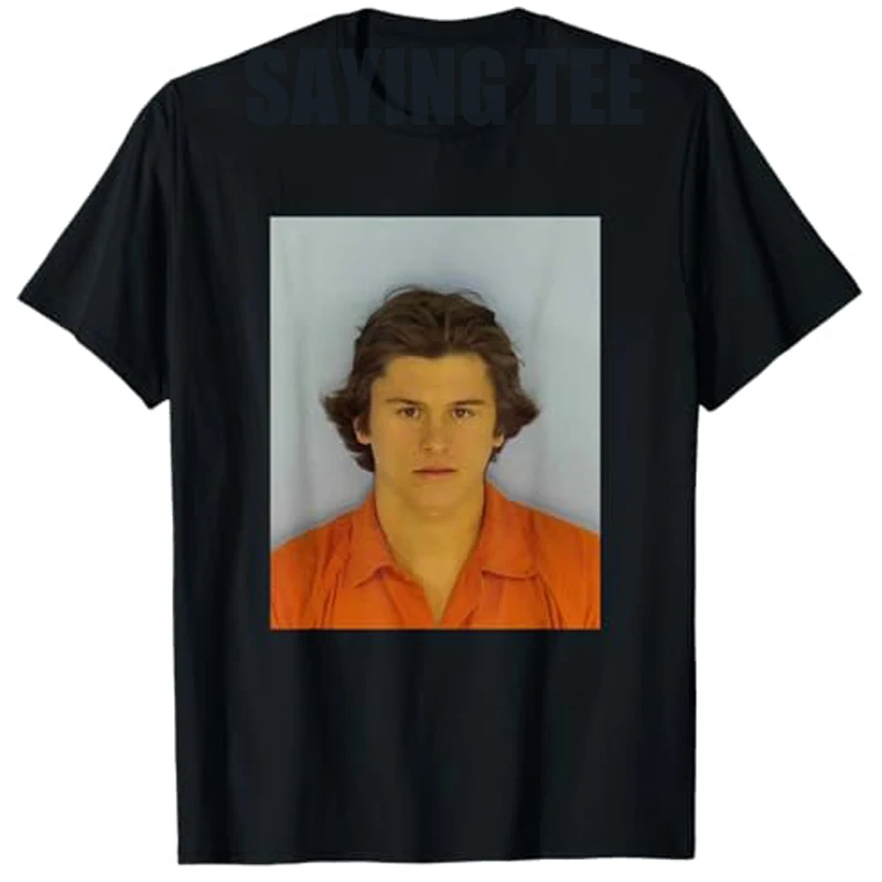 

Deegan Mugshot 2025 T-Shirt Funny Vintage Graphic Outfit Summer Fashion Short Sleeve Blouses Y2k Design Commemorate Novelty Gift