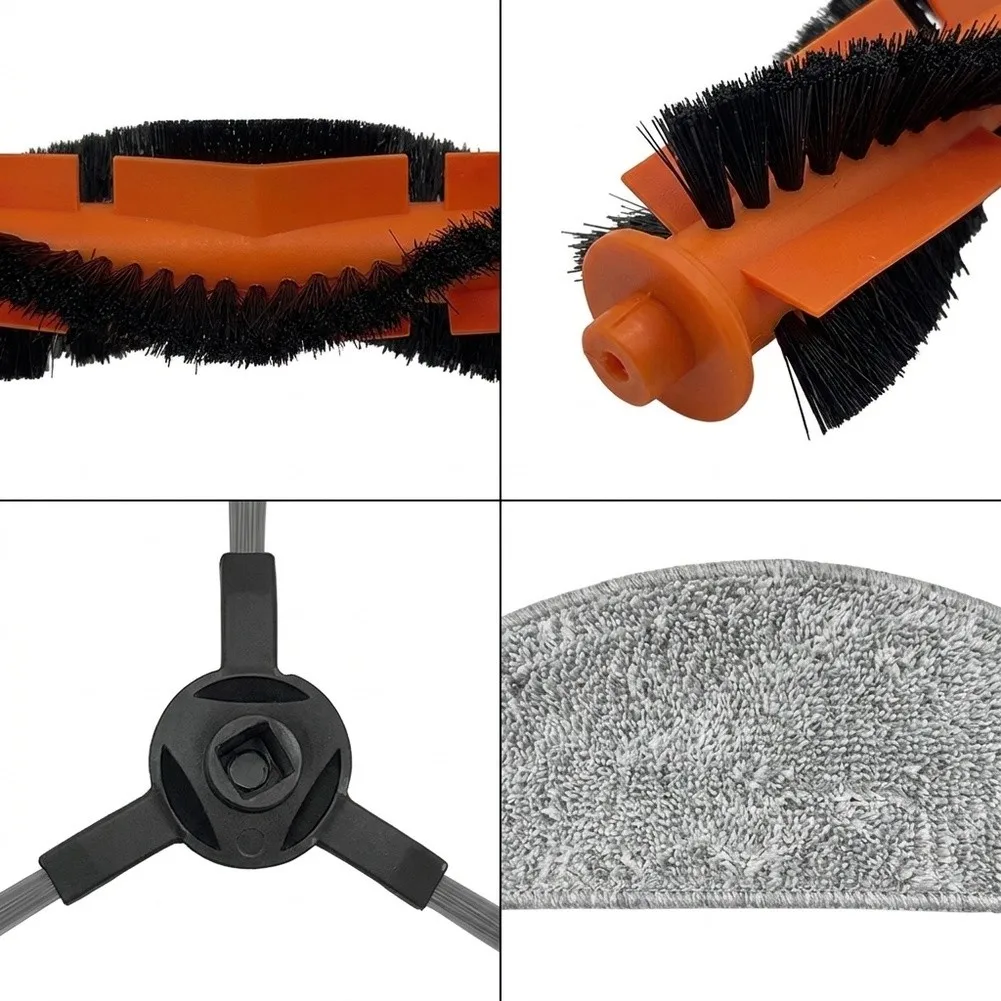 High-Efficiency 10-Piece Maintenance Kit For MONSGA For UR3 Robot Vacuum Including Brushes, Filters, Pads And Auto-Empty Bags