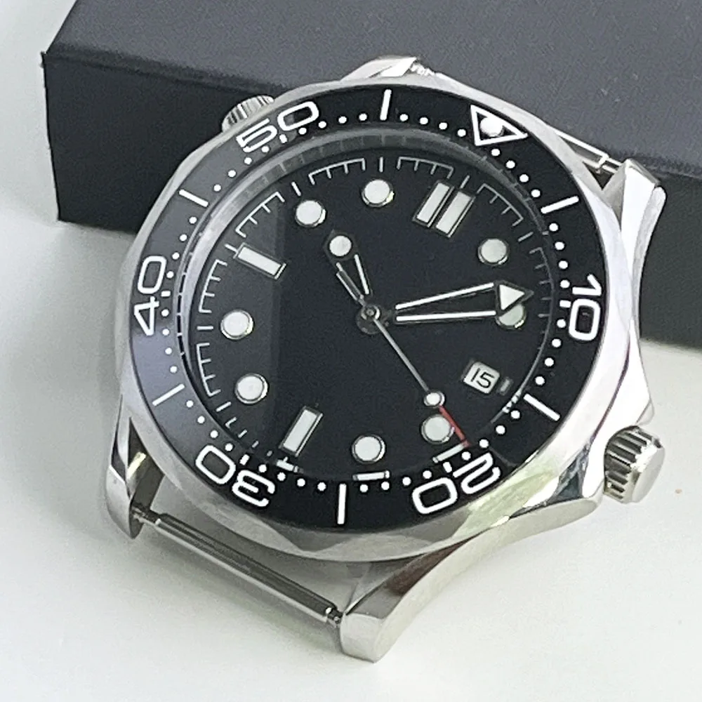 

42mm316L stainless steel waterproof case 3 o 'clock Calendar Automatic Watch suitable for 20MM bandwidth size steel belt AAA