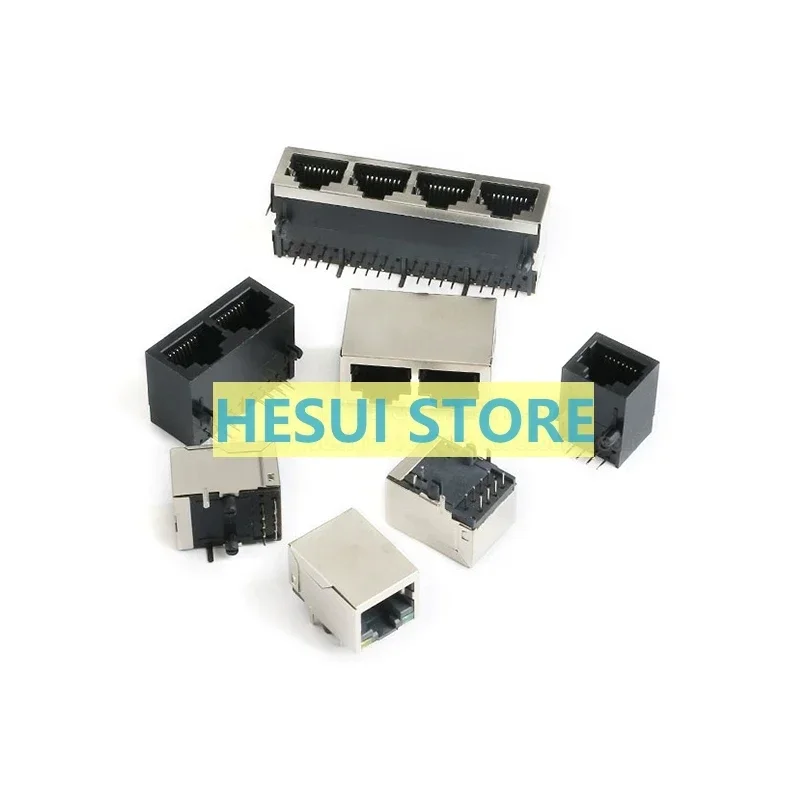 RJ45 socket Type 59 single/double/quad series shielded network socket RJ45 socket port 8P8C