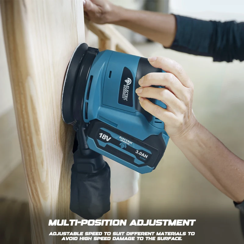 Makita – ponceuse orbitale à disque électrique sans balais, 125mm, sans fil, pour le travail du bois, mastic de ponçage, outil de polissage pour batterie 18V