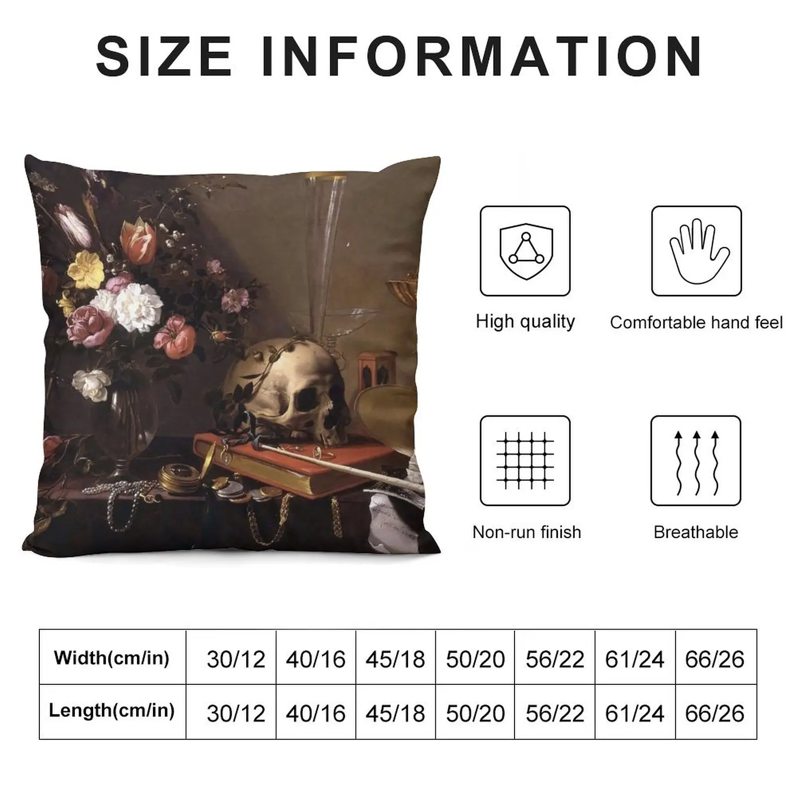 Vanitas - Still Life with Bouquet and Skull - Adriaen van Utrecht Throw Pillow Pillow Cases Sofas Covers pillow