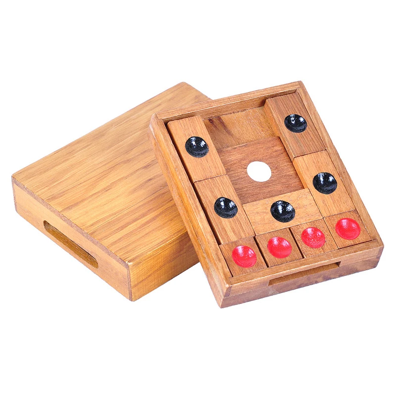 Wooden Brain Teaser Huarong Sliding Puzzle Logical Thinking Games For Kids And Adults Educational Intellectual Toys