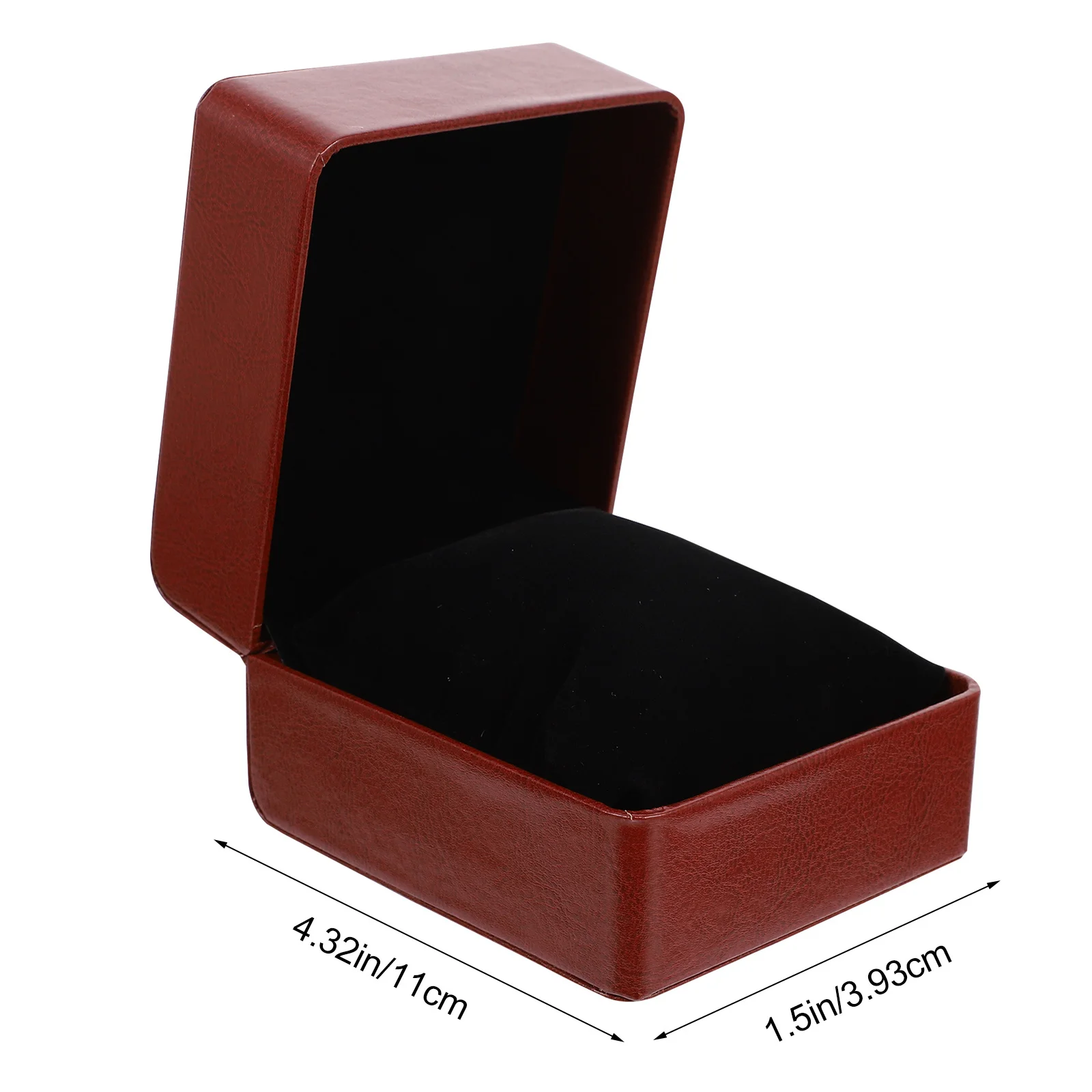 2Pcs Watch Organizer PU Storage Box Multi-Function Watch Case Creative Gift Display for Travel Home Gift Storage Box