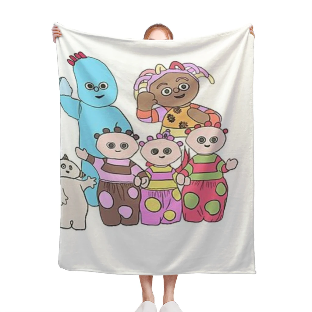 

Iggle piggle , upsy daisy, Makka Pakka Medium Blanket Comforter Flannel Soft throw Blankets Warm Home and Decoration