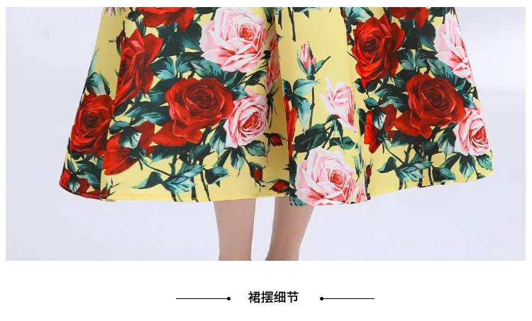 الفرنسية خمر الاصطدام الأزهار المطبوعة أكمام عالية الخصر اللباس أزياء تانك قطع سليم مطوي فستان طويل