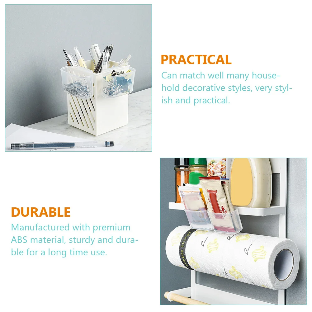

Storage Box over Fridge Organizer Refrigerator Door Hanging Boxes Organizers Mini Container for Freezer Bins
