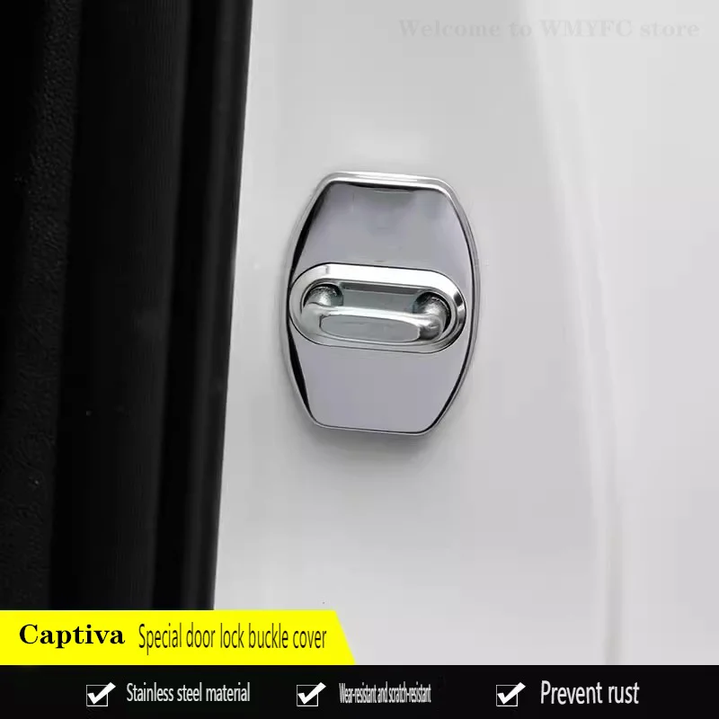 4pcs Car Door Lock Cover Sticker Case For Chevrolet Captiva 2021 2022 20232 2024 Wuling 530