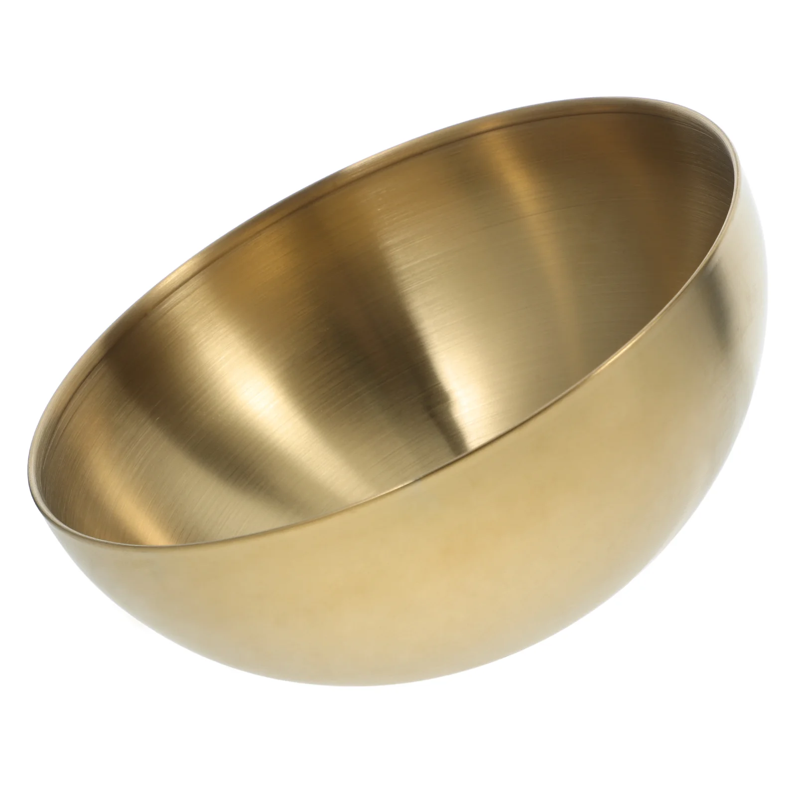 Stainless Steel Salad Bowl Food Serving Noodle Baby Eating Soup Container Single-layer Decorative Bowls
