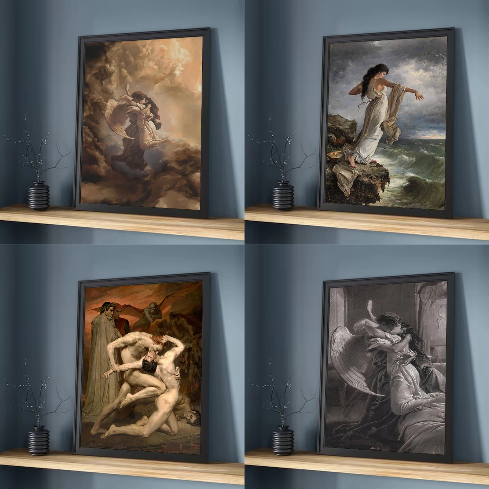 

William-Adolphe Bouguereau Artwork Posters Birth of Venus Canvas Painting HD Print Wall Art Pictures Living Room Home Decoration