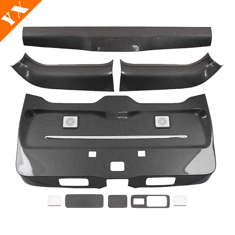 For Land Cruiser LC 300 2025 accessories Carbon Car Tailgate Anti Kick Plate Rear Door Anti Kick Pad Rear Trunk Car Door Cove