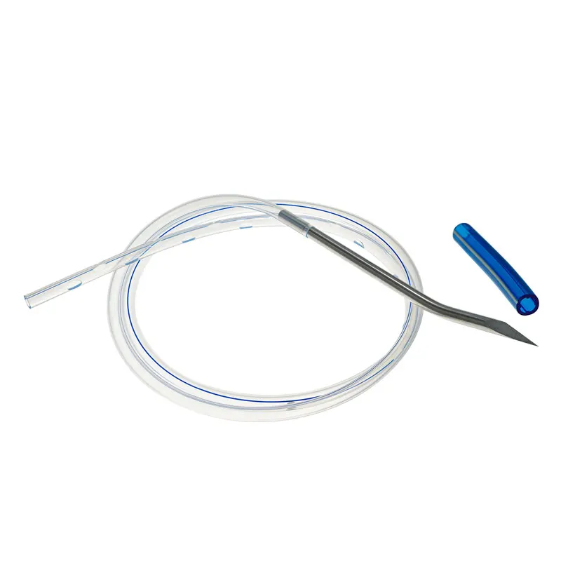 

1PC Medical Silicone Round Perforated Drain Tube For Wound Drainage Surgical Supplies Drainage Tube with Or without Needle