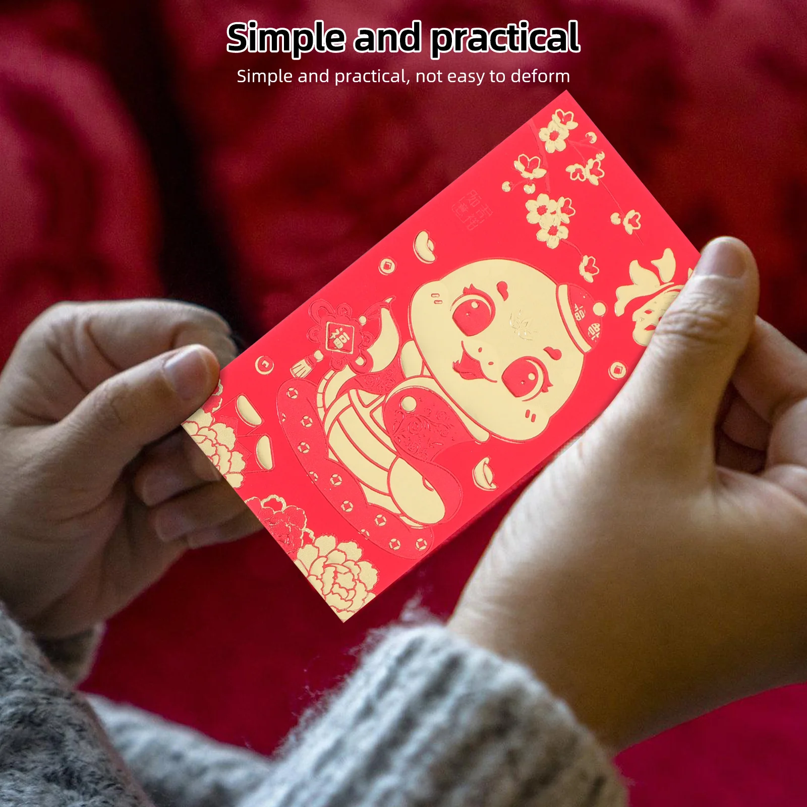 

Colored Paper Chinese New Year Envelopes Cards Letter Size Cash All Occasion Money for