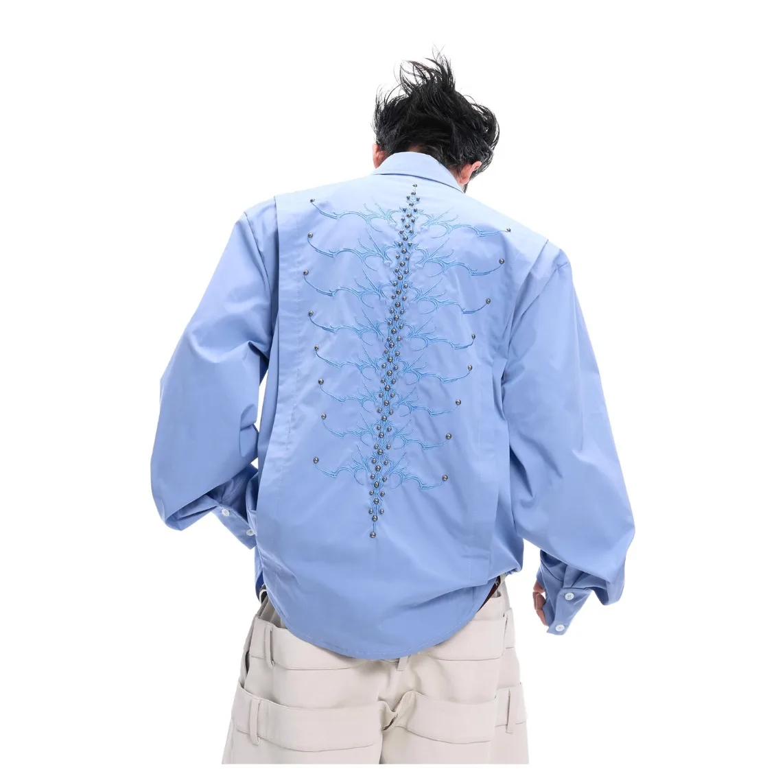 

Кардиган ArguE CulturE с вышивкой и заклепками, фактурный, плотный, с эффектом утяжеления, повседневный, без застежки, для Y...