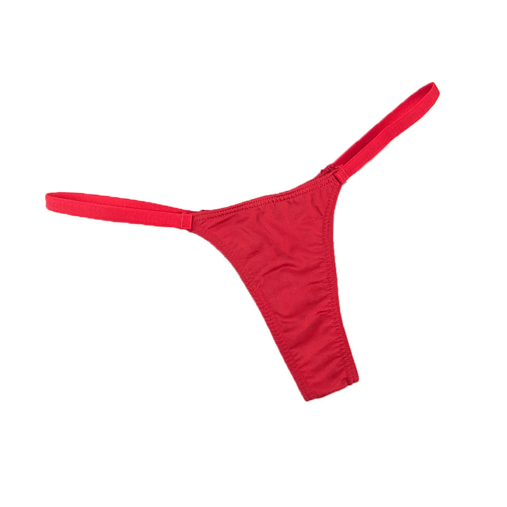Majtki damskie typu T-back z niskim stanem, elastyczne, bawełniane, stringi, seksowna bielizna, stringi typu G-string.