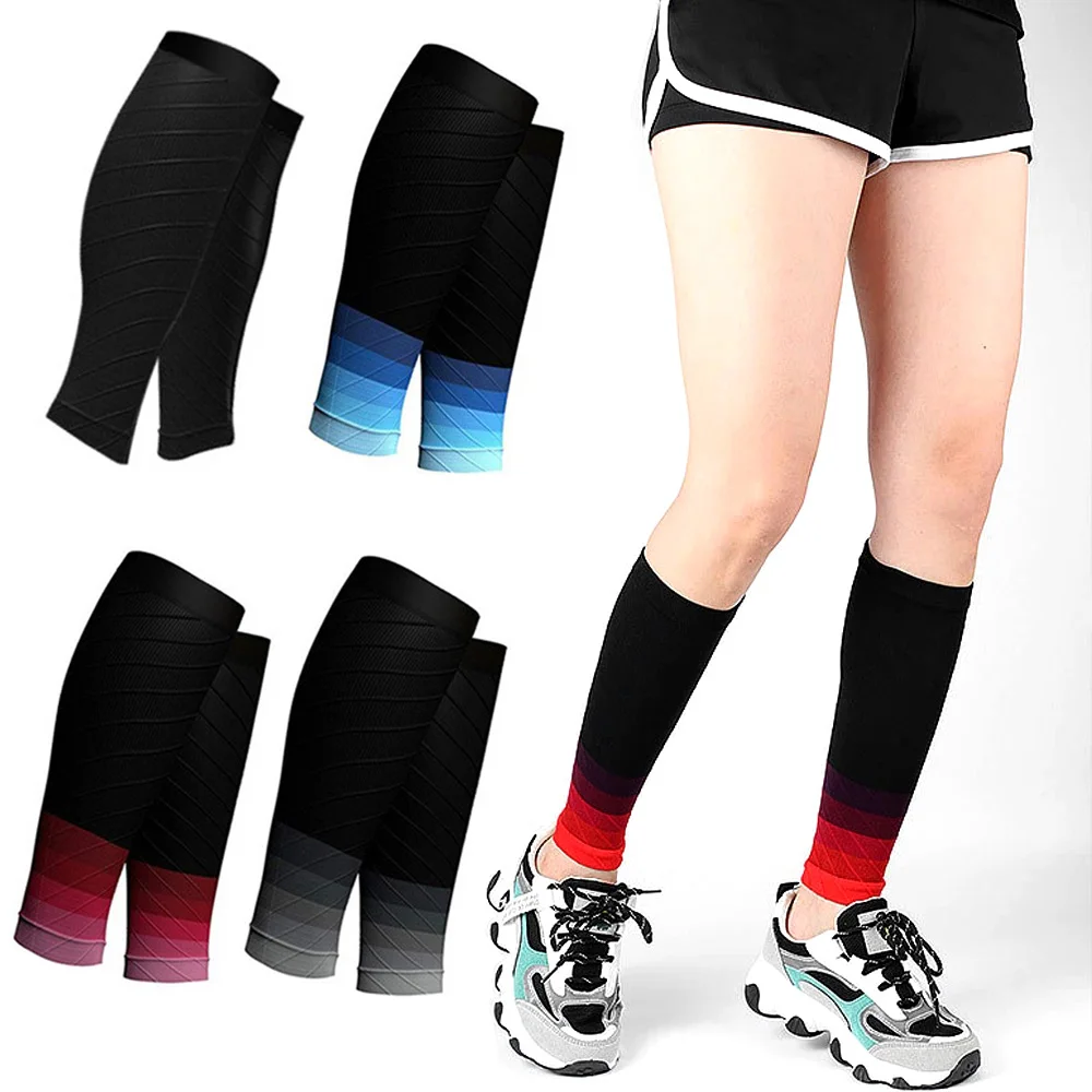 Sports Calf Compression Sleeves Running Leg Sleeve Long Pressure Stockings for Pain Relief Running Outdoor Calf Support Sleeves