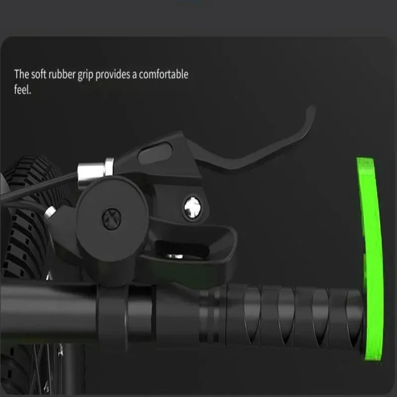 Schwarz-grünes Mountainbike für Erwachsene und Kinder, 18–24 Zoll, Studentinnenfahrrad mit variabler Geschwindigkeit für Jugendliche, Fitness und Training