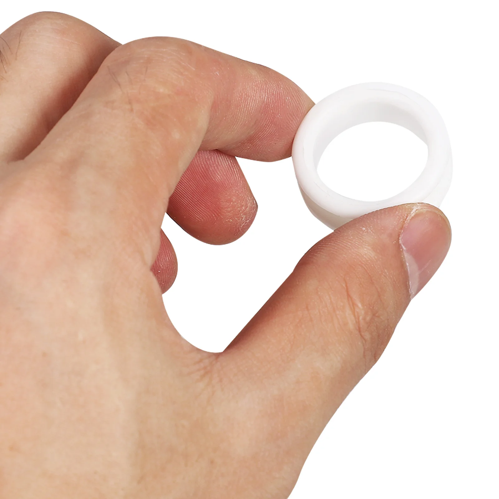 

10 Pcs Silicone Ring Sleeve Finger Protectors Hair Scissors Moistener Breathable Regulator Guard