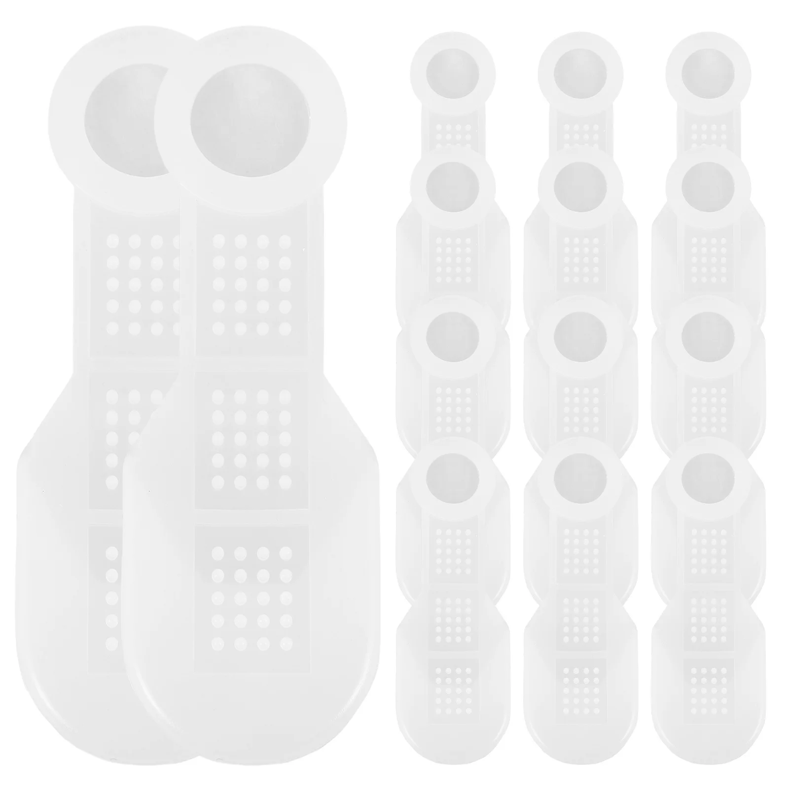 

20Pcs Silicone Anti-Slip Hanger Grips Transparent Elastic Strips for Adult Hangers Clothes Hanger Strips Non-Slipping Grip