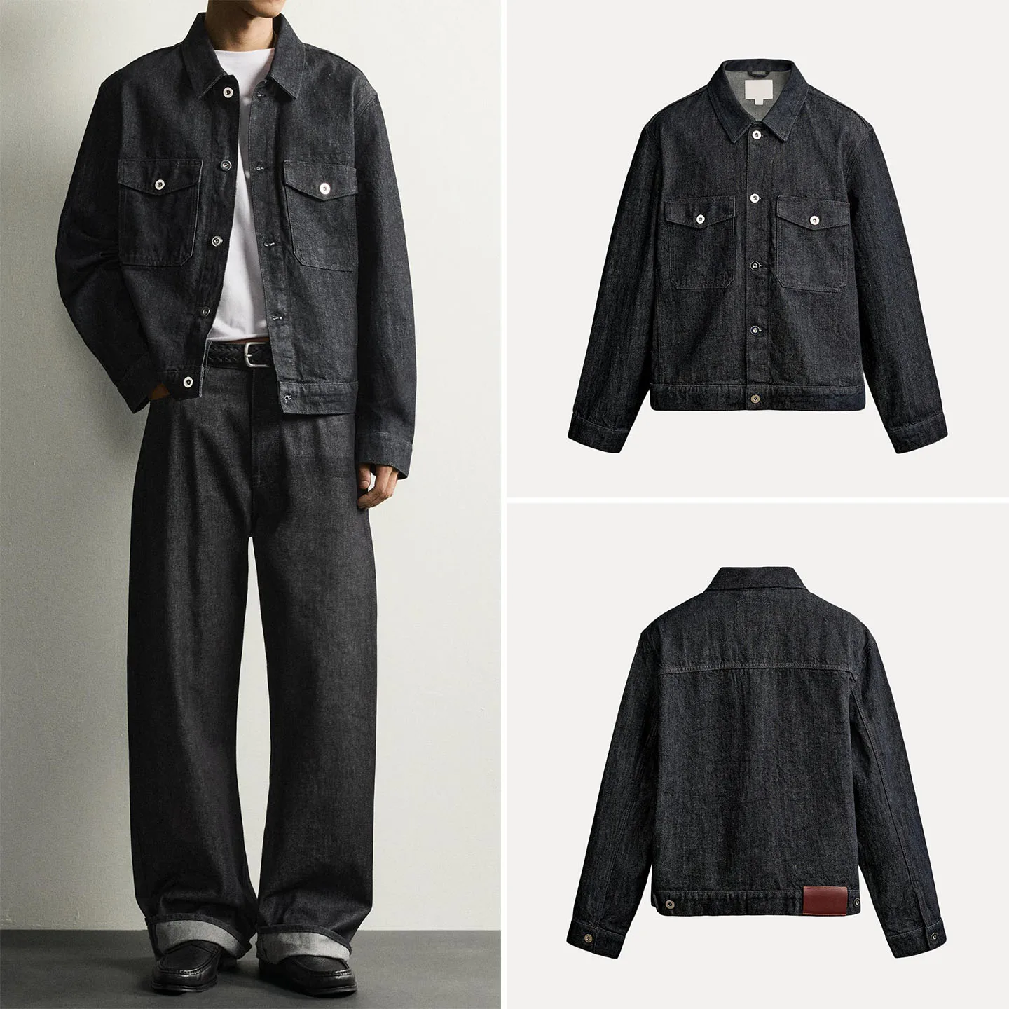 Men's Classic Denim Jacket Basic Style Autumn Fashion Match All round Coat ZADATA Brand Long Sleeve Standard Fit Outerwear