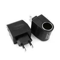 Car Cigarette Lighter Adapter AC 220V To DC 12V 0.5A EU US Plug Converter Wall Power Socket Plug Adapter Converter Car Accessory