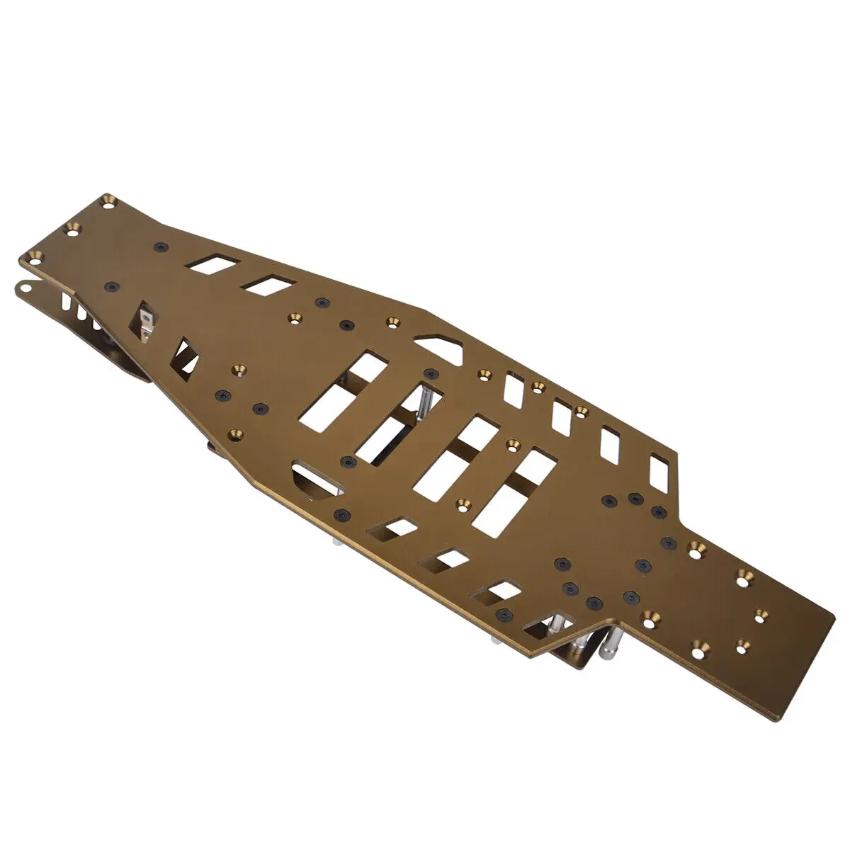 Kit de chasis superior inferior de aluminio para Traxxas 2WD Rustler VXL Bandit