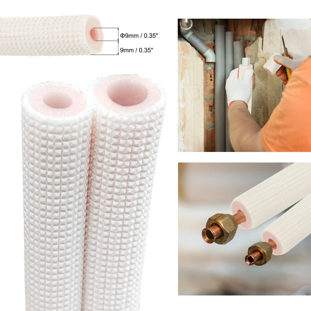 1/2/3 Meter Thermal Insulation Foam Pipe Sun Protection Anti-aging Pipe Fittings Insulation Sleeve Tube For Air Conditioners