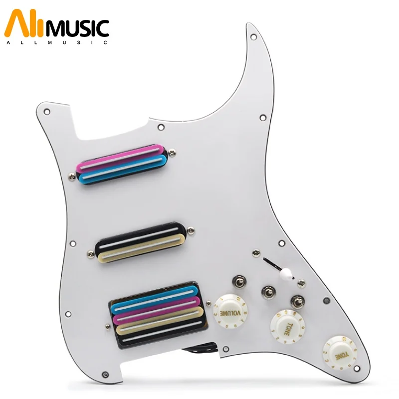 SSH High Output Loaded Prewired Scratchplate Coil Splitting 2 Mini Humbucker with Coil Pickup Electric Guitar Pickguard