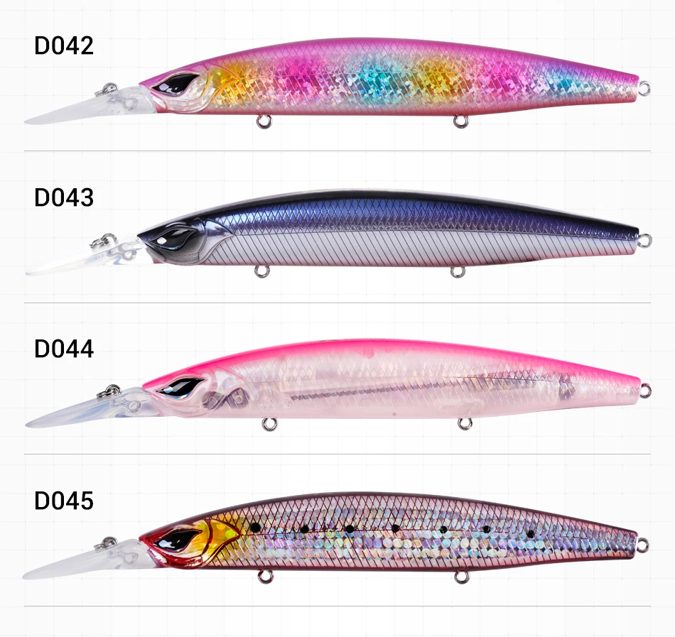 NOEBY Shad Dancer Minnow Köder 125mm 26g Sinkender Tauchköder mit Tungsten-Gewichtstransfersystem für Weitwürfe im Salzwasser – Detail 8