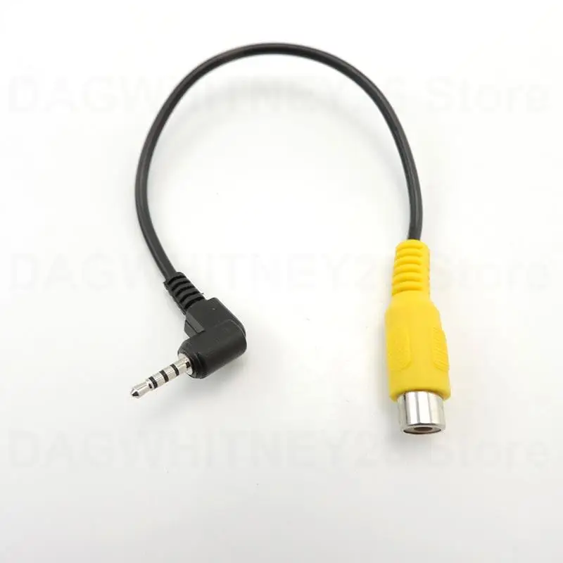 1PC AV In Video Cable Adapter 2.5mm Male AV Jack Male Plug To RCA Female Connector for GPS and Rear Camera Converter Wire u26