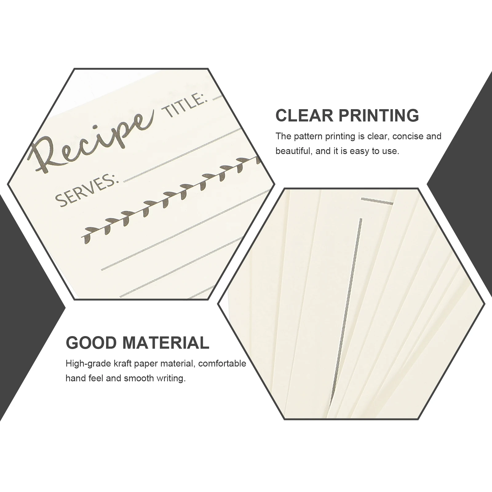 10 قطع من بطاقات وصفات ورق الكرافت، أوراق الطبخ المنزلية الملونة الزاهية، بطاقات الملاحظات المدمجة للطعام، ملحقات الوصفات #4