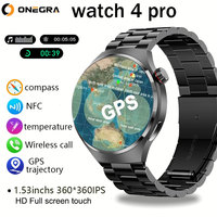 ONEGRA GT4PRO smart watch, high-definition screen Bluetooth call GPS tracking smart watch unisex.