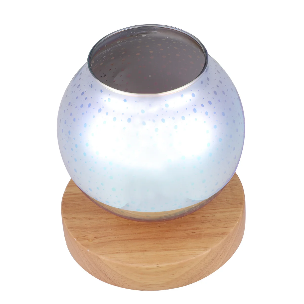 

1pc 3D Glass Aroma Lamp Wax Burner Night Light Home Bedroom Living Room Decor with US Plug